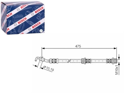 CABLE DE FRENADO ELÁSTICO PARTE DELANTERA IZQUIERDA/DERECHA MAZDA 121 I 121 II DEMIO 1.1  