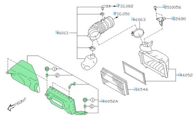 CUERPO DE FILTRO AIRE SUBARU BRZ 2.4 ORIGINAL 2022-  