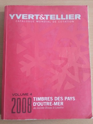 znaczki Katalog Yvert & Tellier 2008 r Tom 4 kraje jak wykaz