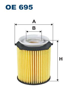 FILTRON OE 695 FILTRO ACEITES  