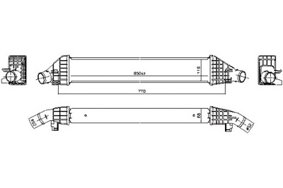 NISSENS INTERCOOLER RADUADOR AIRE DE ADMISIÓN FIAT FREEMONT 2.0D  