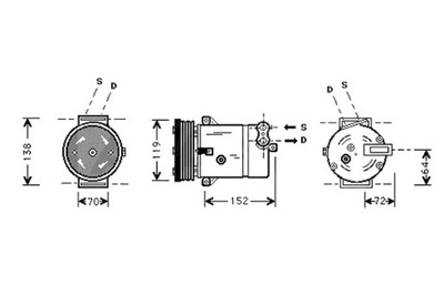 STARLINE KOMPRESORIUS KONDICIONAVIMO S DK STK0208 