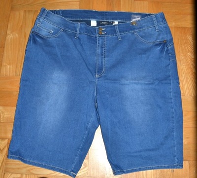 B6^ bonprix spodenki elastyczny cienki jeans 54/56