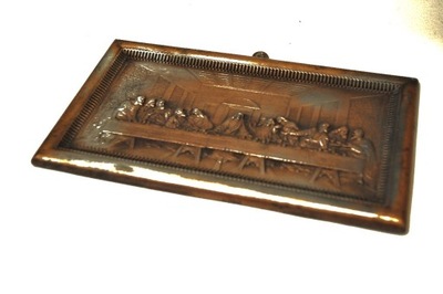 l. 70/80-te XX w CZĘSTOCHOWA / MIEDŹ - PLAKIETA "OSTATNIA WIECZERZA" /8058