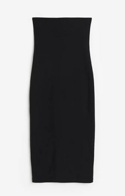 H&M Sukienka bandeau czarna 36 S U102