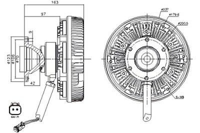 NISSENS SANKABA VENTILIATORIAUS AUŠINTUVO SCANIA P G R T DC11.08-DT16.08 