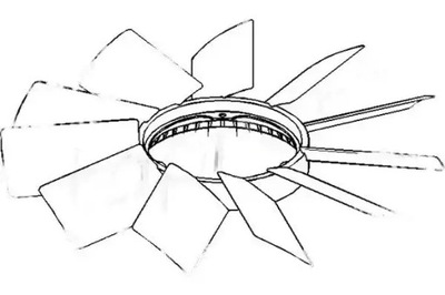 WIATRAK KOŁO WENTYLATORA CHŁODNICY 500 901 TOPRAN
