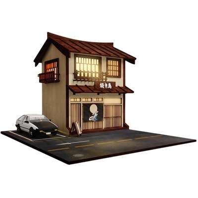 1:64 Garaż samochodowy Diorama Model DIY na ulicę