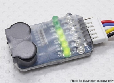 Alarm niskiego napięcia Lipo (2s - 6s)