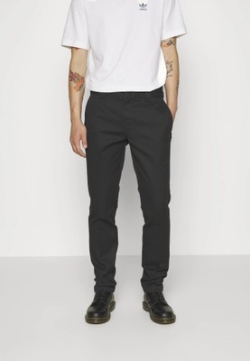 Dickies Black Slim Fit Chinosy męskie W38 L34