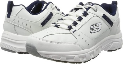 SKECHERS OAK SPORTOWE MĘSKIE BIAŁE LOGO 44 1KCJ