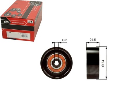 Ролик напрямна ремінь audi a4 a6 a8 allroad skoda фото №1