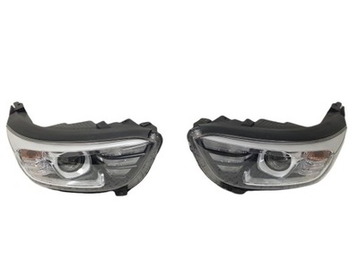 Kia stonic лампа правая левая передняя линза + led europa idealna комплект фото №1