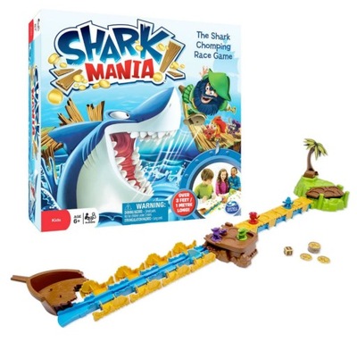 GRA dla dzieci rodzinna SHARK MANIA pirat REKIN 6+