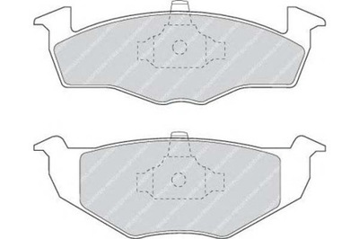 Ferodo тормозные колодки тормозные с замком seat cordoba c фото №1