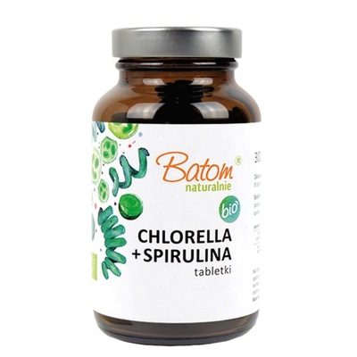 Chlorella + Spirulina Bio 300Tabl (120g) - Batom