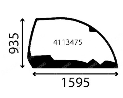 СКЛО ЗАРЯДКА CLAAS БІЧНА ПРАВЕ 0013007690