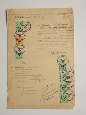 Więcbork Siedziba Sądu Rejonowego Inspektor Sądowy 1940r.