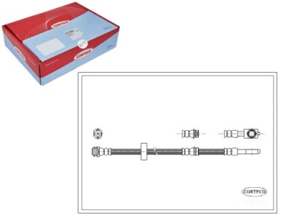 Corteco шланг тормозной audi a2 1.4 tdi 8z0 фото №1