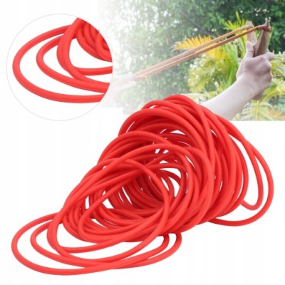 GUMOWA OPASKA LATEKSOWA RURKA 4MM CZERWONY 10M