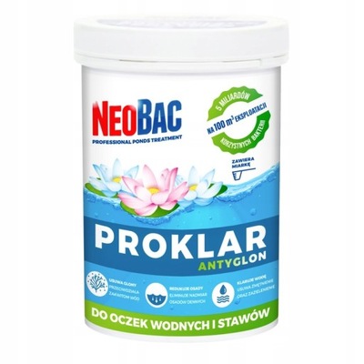 NeoBac PROKLAR Silne Bakterie do Oczka Wodnego Środek na Glony w oczku MUŁ