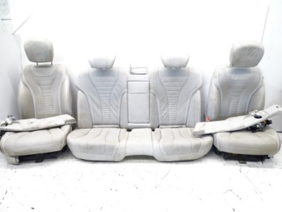 Сидіння правий лівий перед задня заднє сидіння спинка світла шкіра mercedes s w222 13- фото №1