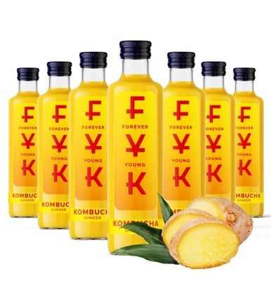 FYK Kombucha Ginger 0,25l Napój Forever Young