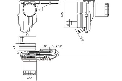 NISSENS РАДИАТОР МАСЛА FORD TRANSIT TRANSIT V363 2.2D 2.4D 3.2D