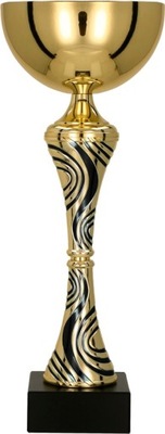 Puchar metalowy Złoto-Czarny 29 cm GRAWER GRATIS