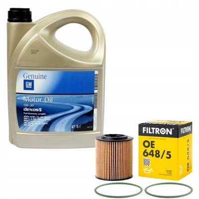 FILTRON FILTRO ACEITES + GM OPEL 5W30 5L OPEL VECTRA C FIAT ALFA ROMEO 1.9CDTI  