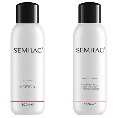 SEMILAC ACETON 500ml + CLEANER 500ml