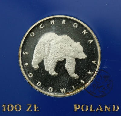 PRL, 100 złotych, 1983, Niedźwiedź