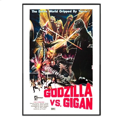 GODZILLA VS GIGAN - Plakat Filmowy Klasyka 70x50
