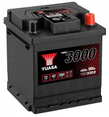 АКУМУЛЯТОР ПУСКОВИЙ 12V YUASA YBX3202 42AH 390A