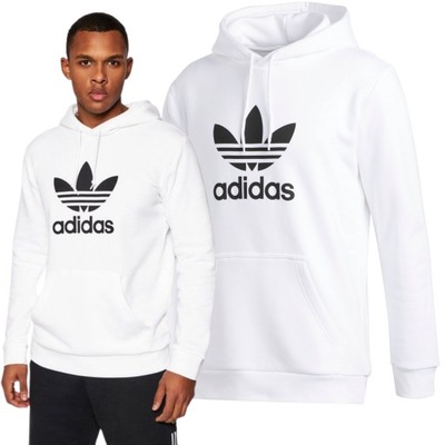 BLUZA MĘSKA ADIDAS DRESOWA Z KAPTUREM KANGURKA