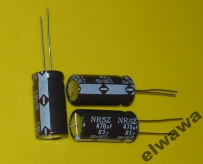 Kondensator el. 470uF 63V NIPPON NRWS za 20szt.