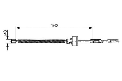 149153 BOSCH ТРОС ГАЛЬМА 1 987 482 278 ШТ BOSCH