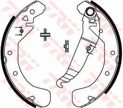 ZAPATAS DE TAMBOR DE FRENADO OPEL ASTRA/COMBO/VECTRA 93- GS8637  