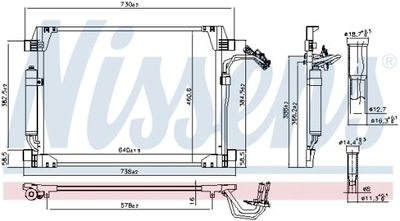 RADIATOR AIR CONDITIONER - CONDENSER 940622  