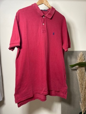 Czerwony T-shirt Polo Ralph Lauren r XL