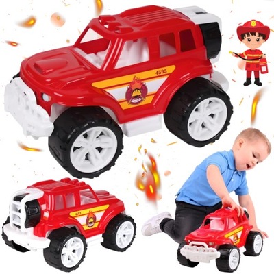 Autko Terenowe dla Dzieci Straż Pożarna Samochód Plastikowy