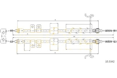 Cofle трос тормоза ручного ford tourneo connect фото №1