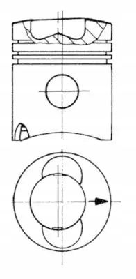 KOLBENSCHMIDT 93741600 PISTÓN  