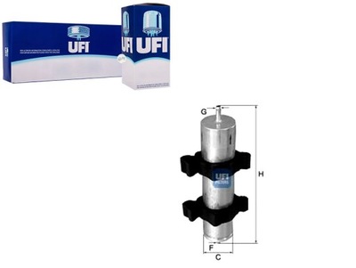 FILTRO COMBUSTIBLES UFI N2111 L583 MG1679 FP5930  