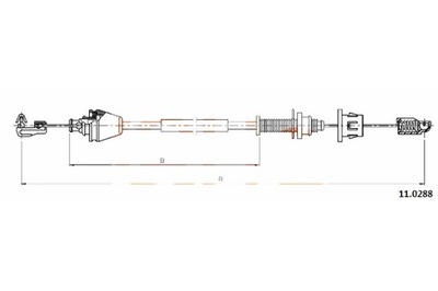 COFLE CABLE GAS COFLE 11.0288 RENAULT THALIA-SYMBOL PETROL 99-08  