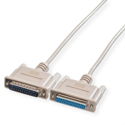 Kabel szeregowy RS-232 D-Sub DB25 M/F 3m