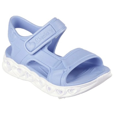 Skechers Sandały Dziecięce Niebieskie Heart Lights Sandals 29 EU