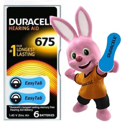 6x BATERIE DURACELL DO APARATÓW SŁUCHOWYCH 675 PR