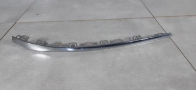 Vw passat b8 молдинг левая хром бампера перед фото №1