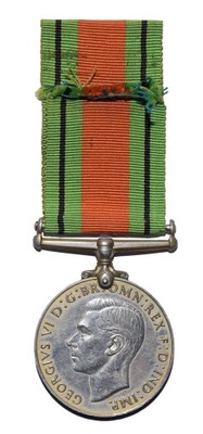 Medal brytyjski za obronę Defence Medal 1939 - 1945 nadawany Polakom z PSZ